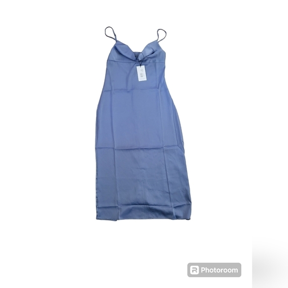 WeWoreWhat Dresses & Skirts - 💕We wore what blue cow neck slip dress‎